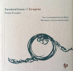 book cover, plain grey with title/author, squiggly line drawing of a circle with singtle lines emerging left and right